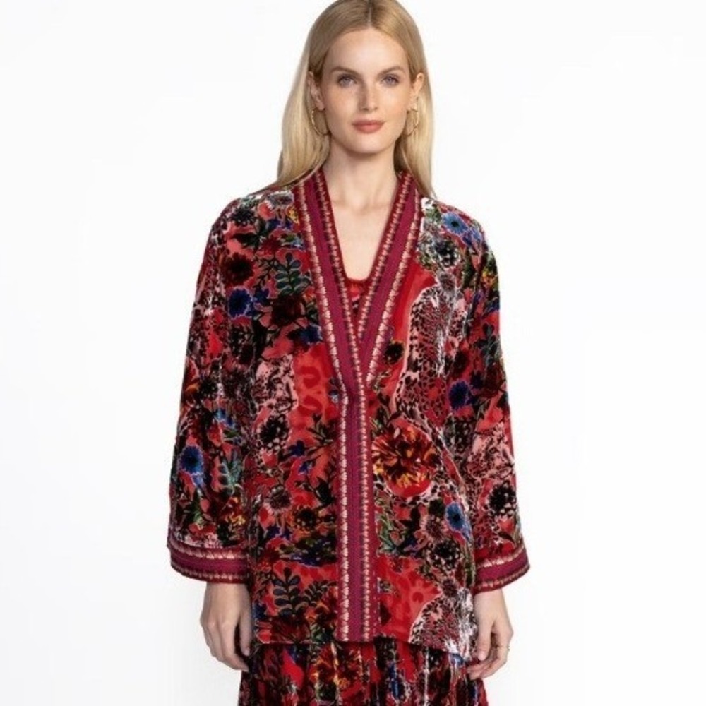 NEW Johnny Was MERHAWI‎ KIMONO Bobcat Reversible Small - Picture 2 of 14